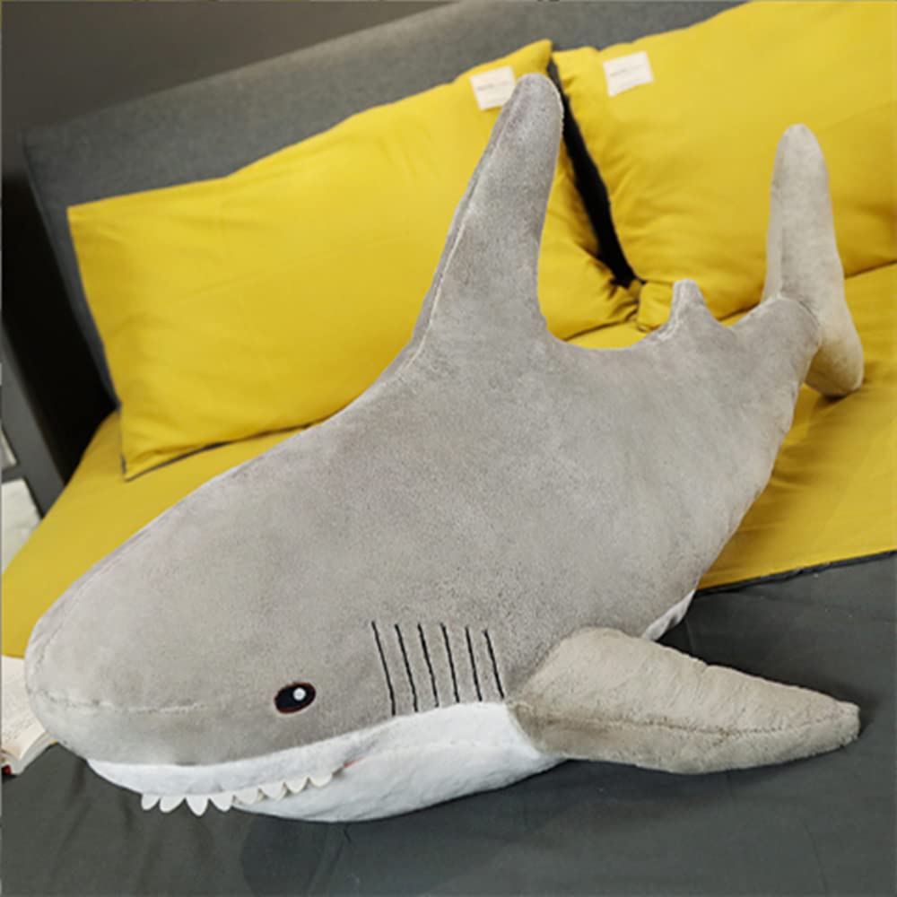 Amazon.co.jp: OPHRBU グレー 61cm サメのぬいぐるみ ぬいぐるみ